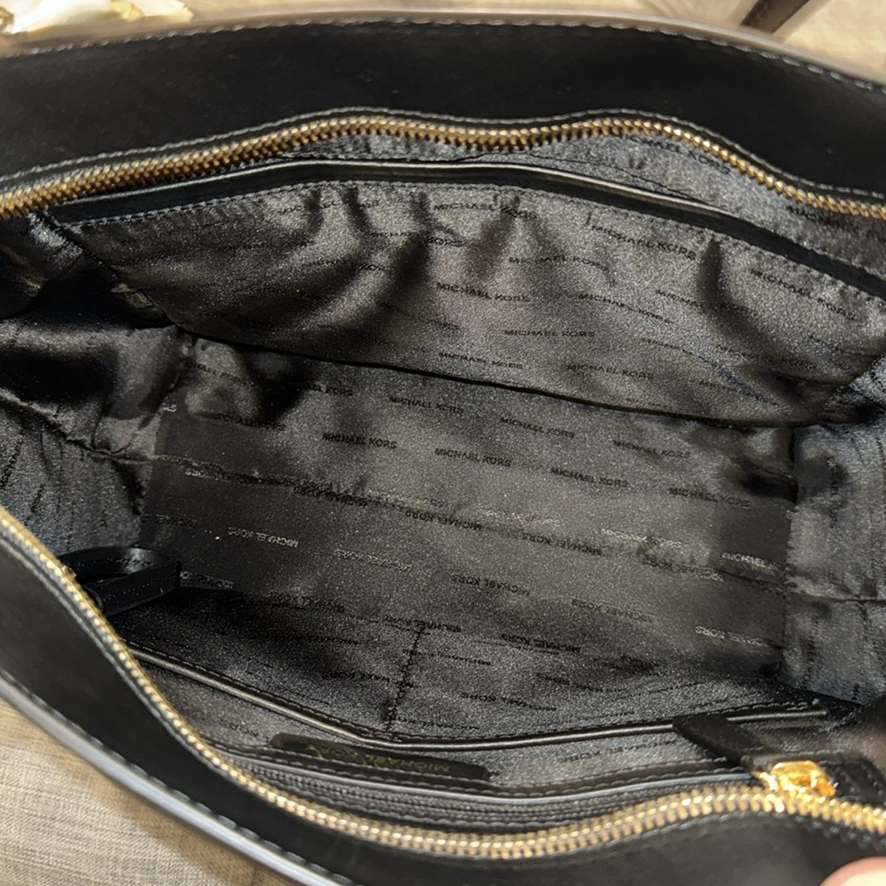 Michael Kors Whitney Black Leather Tote - Picture 10 of 15